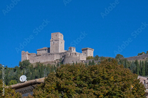 Assisi, Blick auf die Festung Rocca Maggiore
