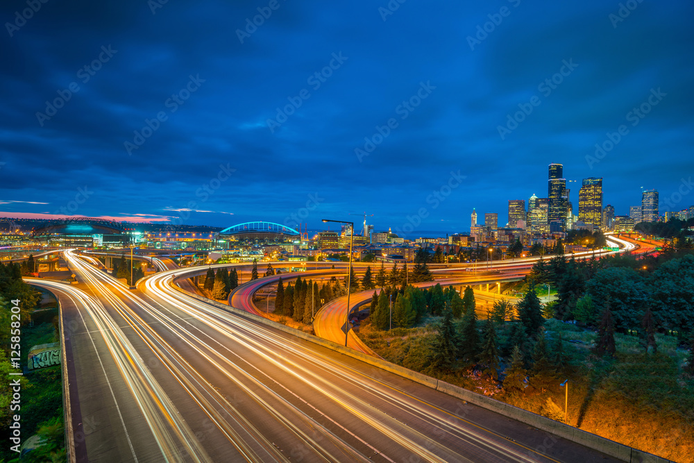 View of downtown Seattle skyline View of downtown Seattle skyline
