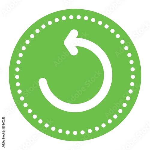 Circle button vector isolated