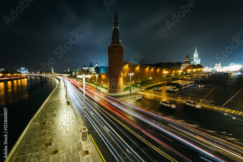 Moscow at night.
