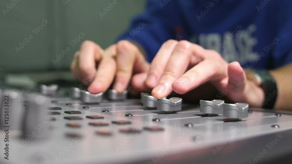 Sound Designer Mixing On The Sound Control Sound Designer Mixing On The Sound Control