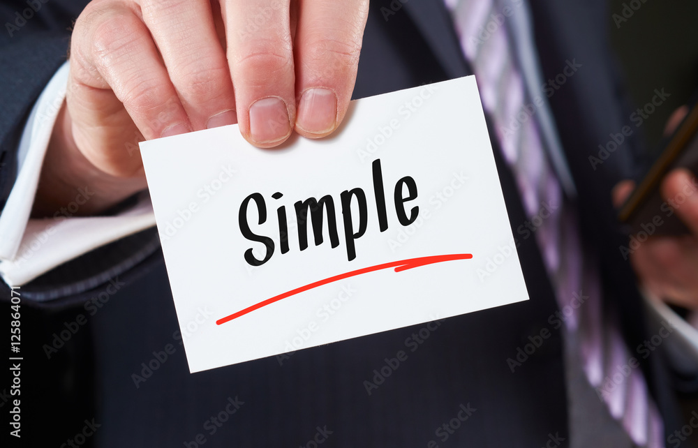 A man holding a Business card Simple Concept A man holding a Business card Simple Concept