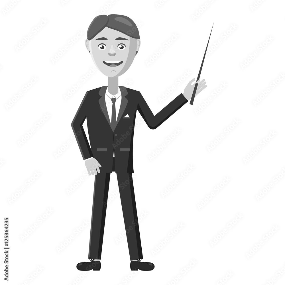 Male businessman icon. Gray monochrome illustration of male businessman vector icon for web Male businessman icon. Gray monochrome illustration of male businessman vector icon for web