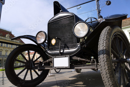 Old-fashioned automobile