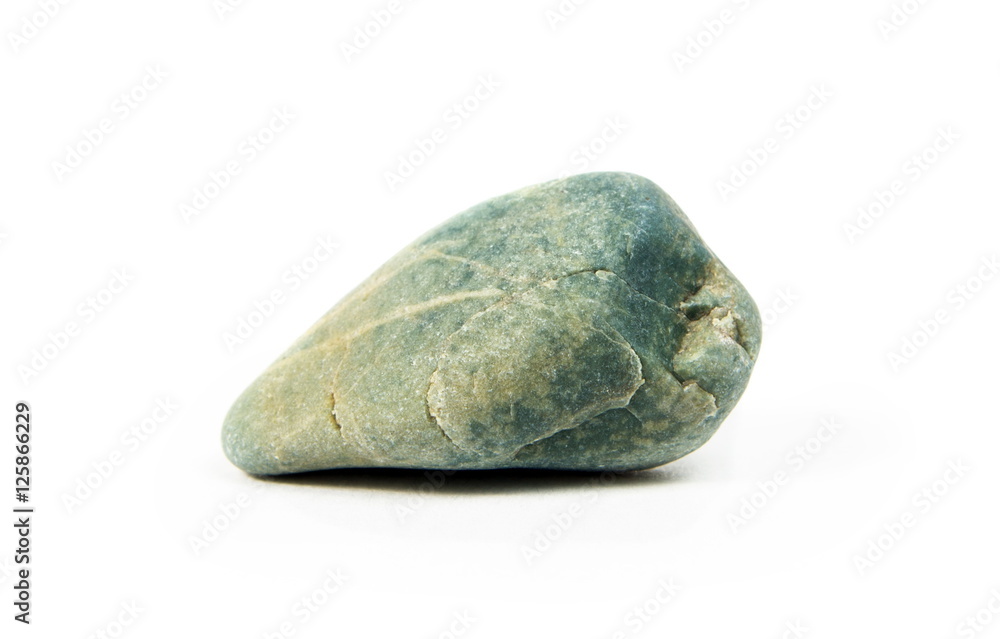 Obraz premium Stone from the sea on white