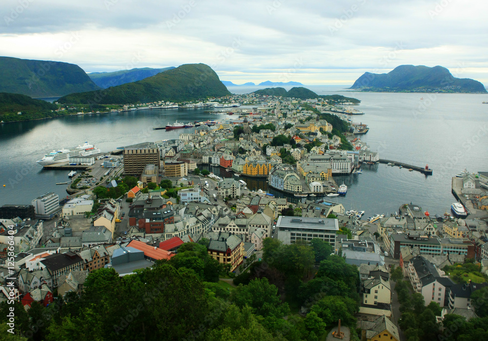 Naklejka premium Alesund Norway