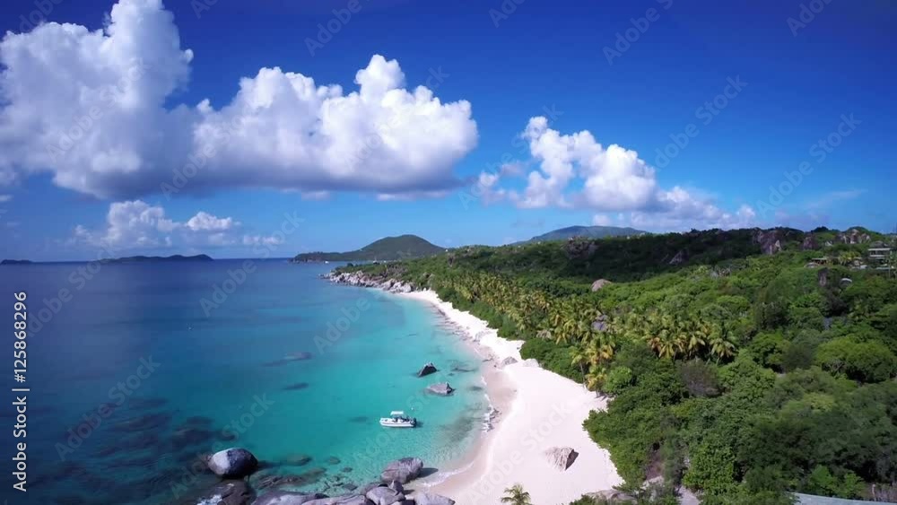 Aerial view of Valley Trunk, the baths, Virgin Gorda, British Virgin Islands Aerial view of Valley Trunk, the baths, Virgin Gorda, British Virgin Islands