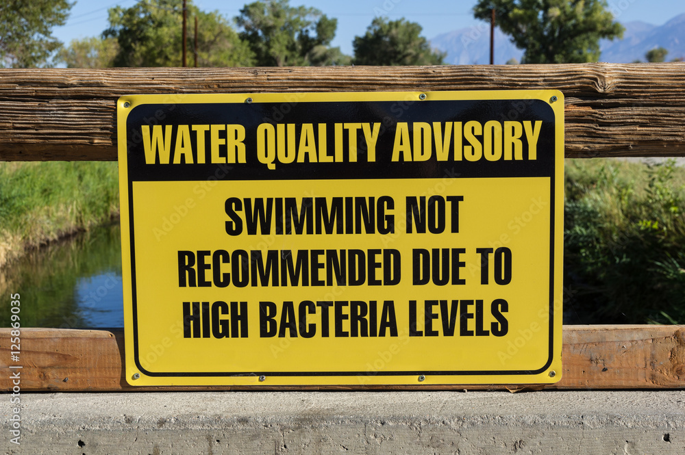 Water Quality Advisory Sign Water Quality Advisory Sign