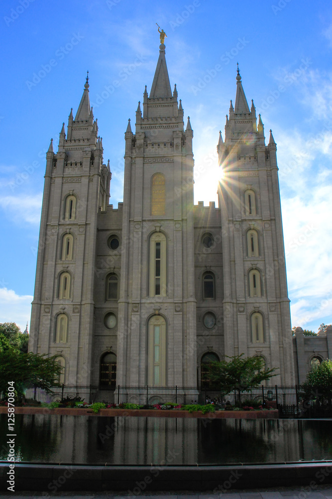 Temple of The Church of Jesus Christ of Latter-day Saints with s