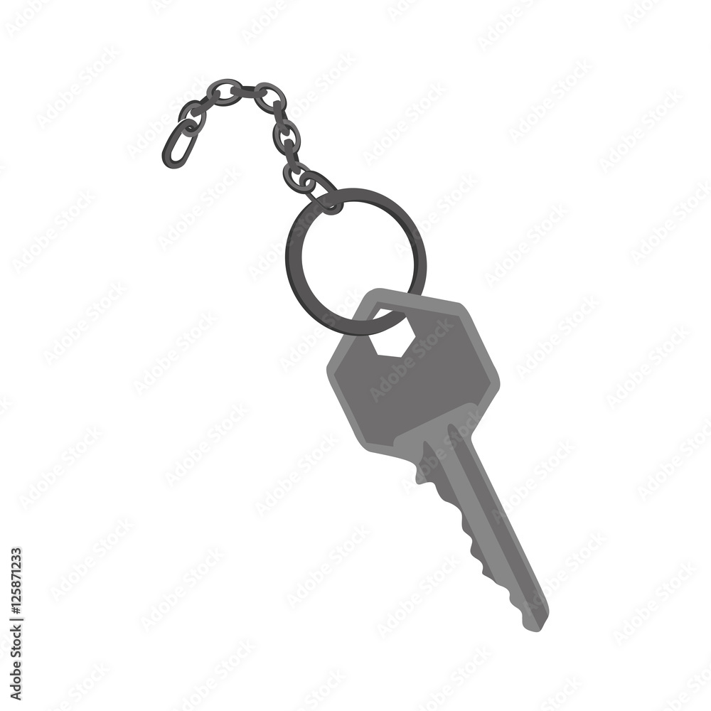 key and keychain icon image vector illustration design key and keychain icon image vector illustration design
