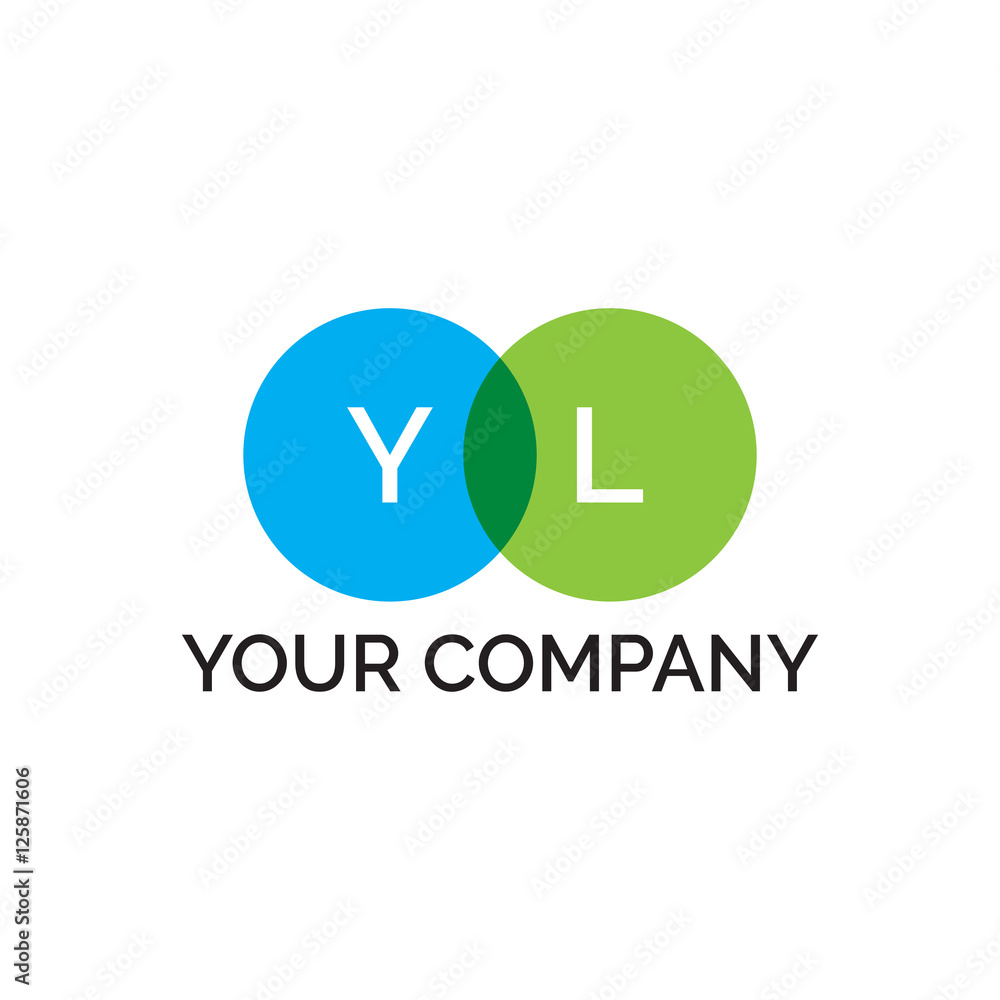 simple initial two circle YL simple initial two circle YL
