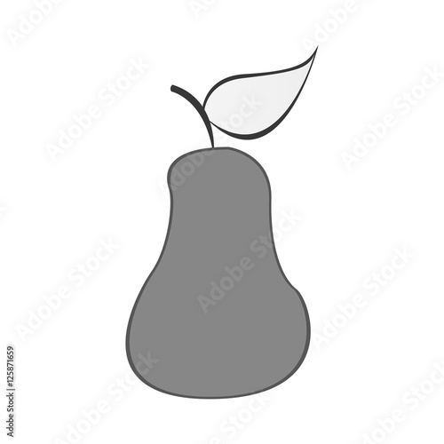 pear fruit icon image vector illustration design 