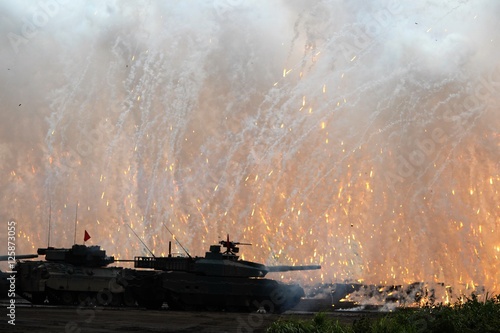 Explosive flame