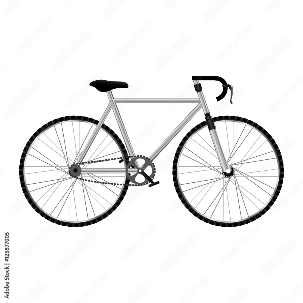 bicycle sport vehicle icon over white background. bike lifestyle design. vector illustration
