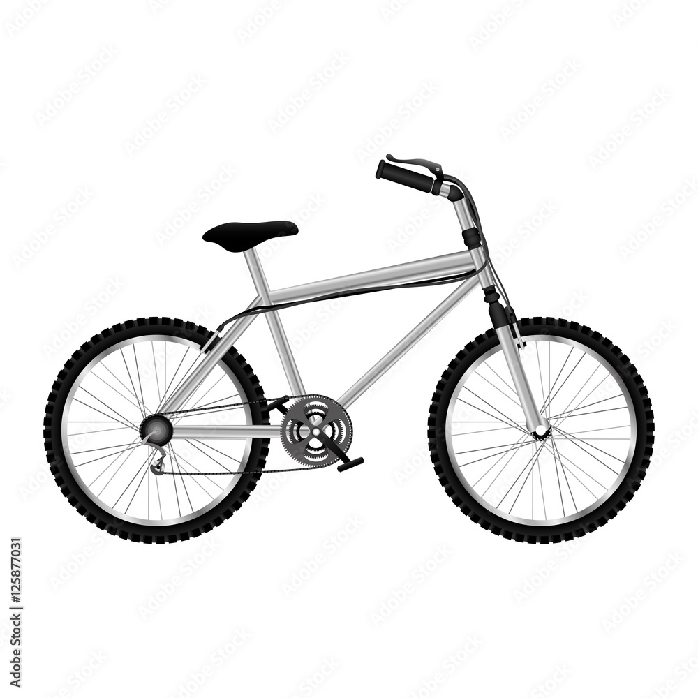 bicycle sport vehicle icon over white background. bike lifestyle design. vector illustration
