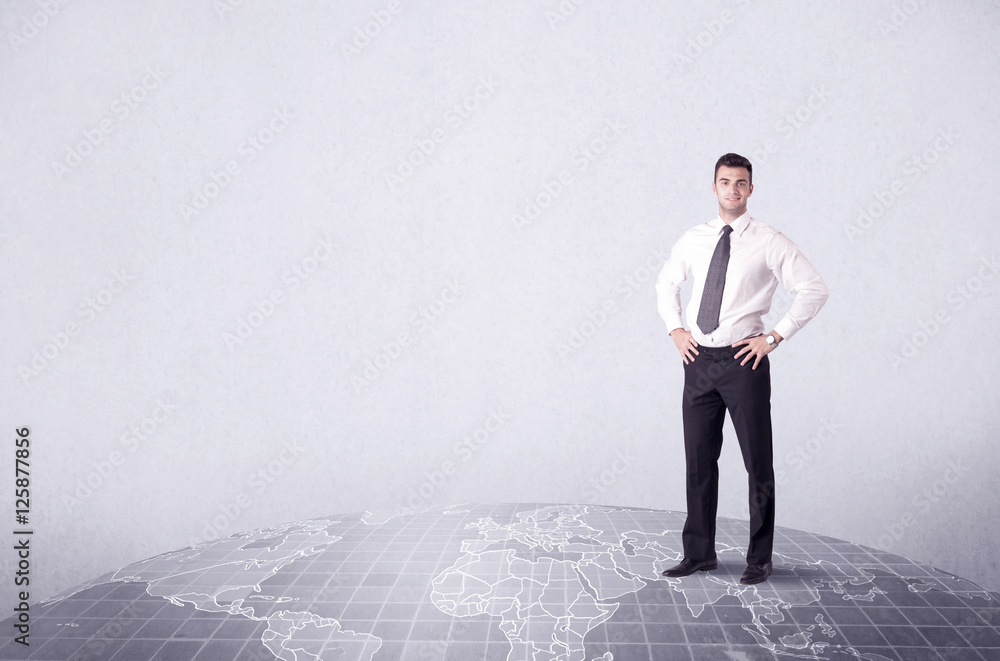 man standing in front of city landscape man standing in front of city landscape
