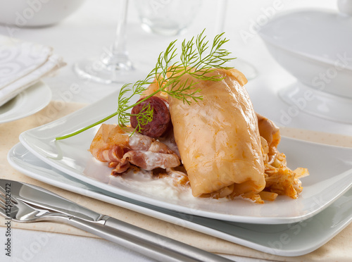 Hungarian cabbage rolls photo