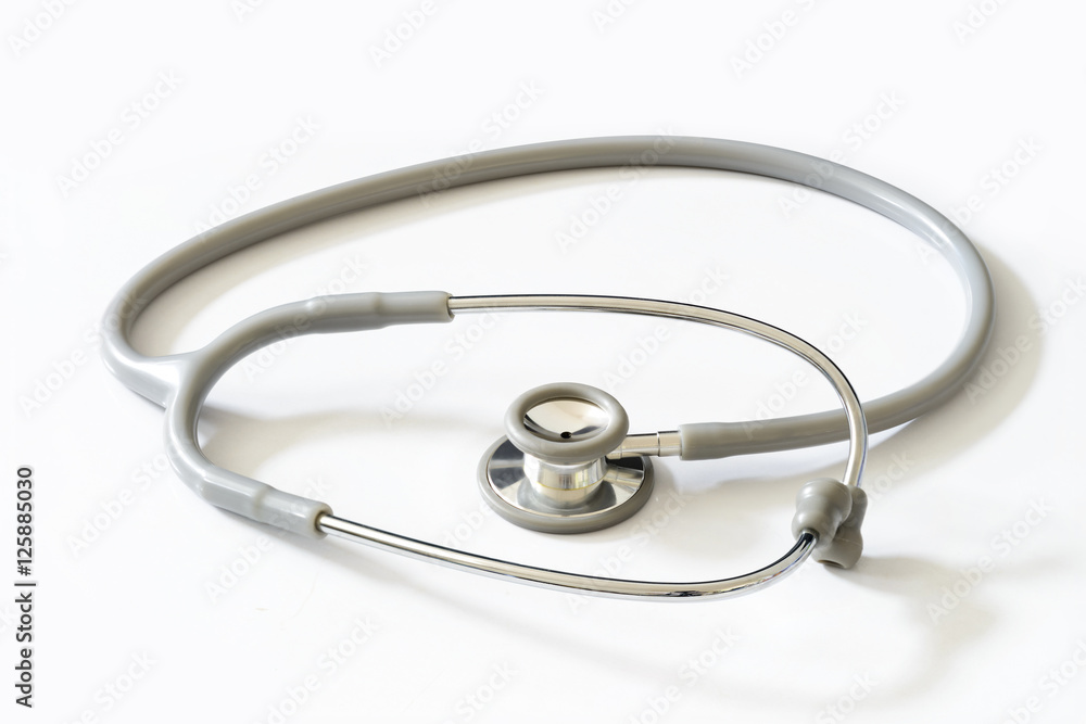Stethoscope on white background