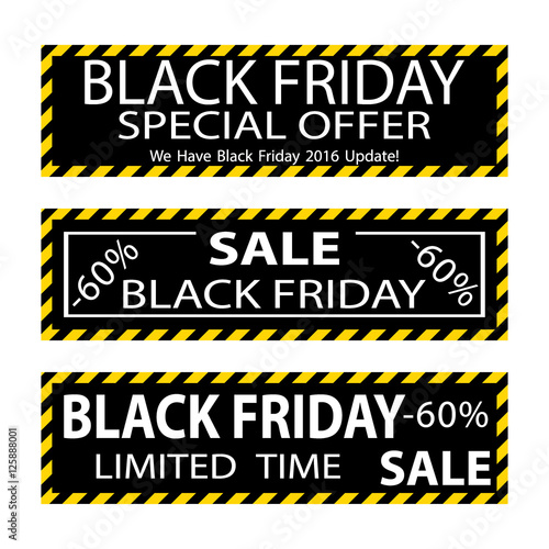 Black friday sale banner design © rokvel