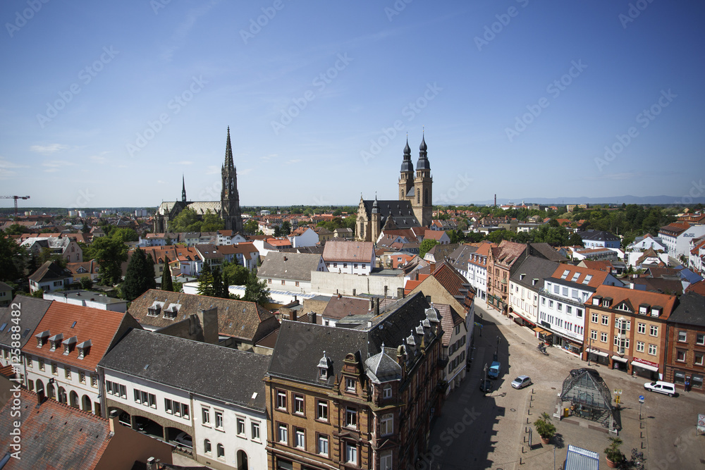 Naklejka premium City View of Speyer