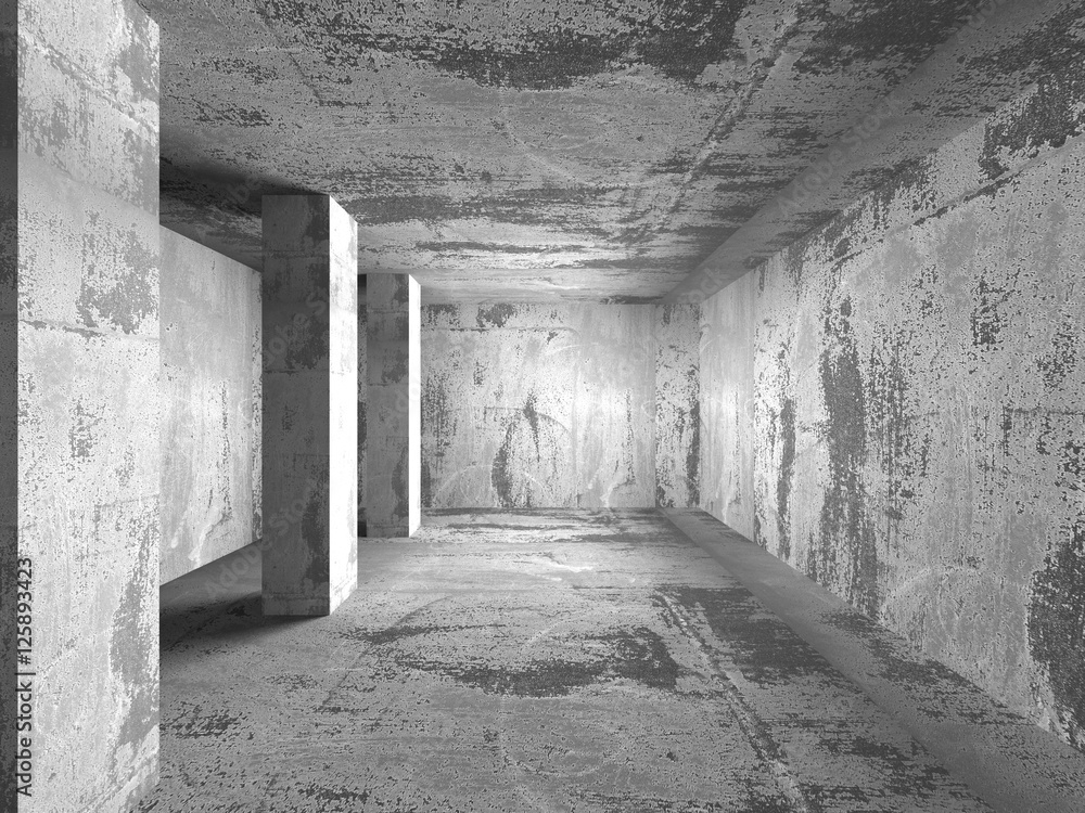 Abstract dark concrete empty room interior Abstract dark concrete empty room interior
