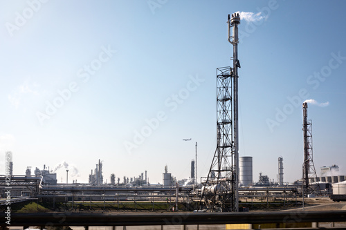 Oil installations in industrial zone