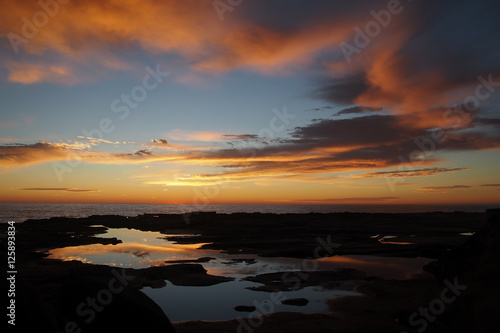 beautiful colour, sunrise and reflections