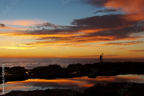 beautiful colour, sunrise and reflections