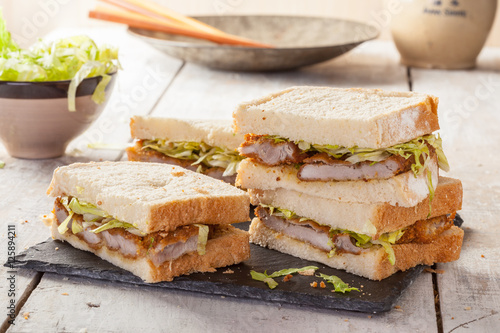 Katsu Sando, Japanese Pork Cutlet Sandwich photo