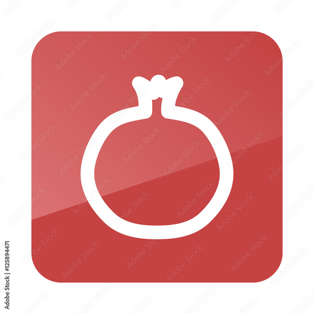 Garnet outline icon. Fruit Garnet outline icon. Fruit