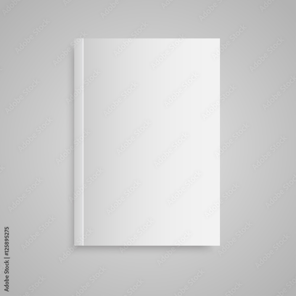 Blank empty magazine or book. Mock up. One. Blank empty magazine or book. Mock up. One.