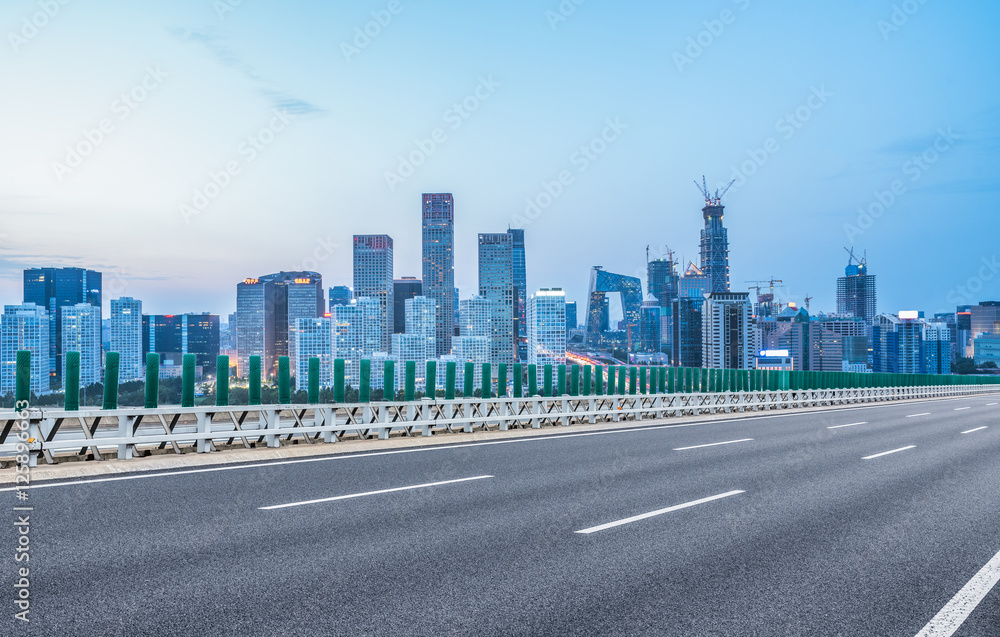 Inner City highway in China. Inner City highway in China.