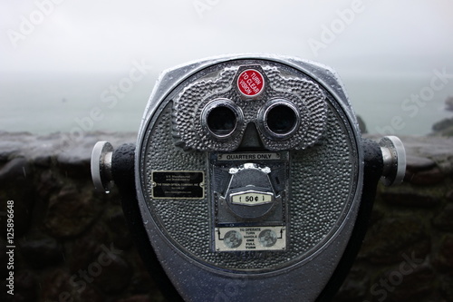 Classic coin operated viewing telescope