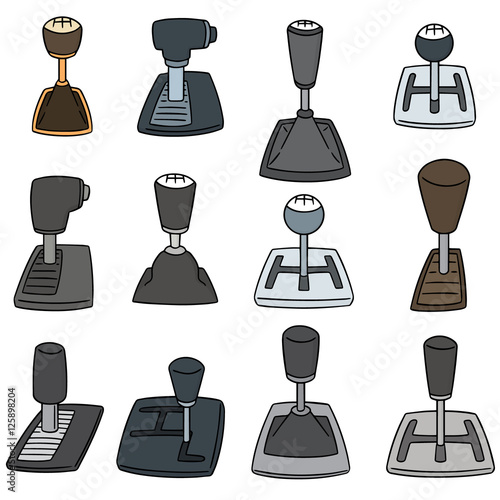 vector set of car transmission