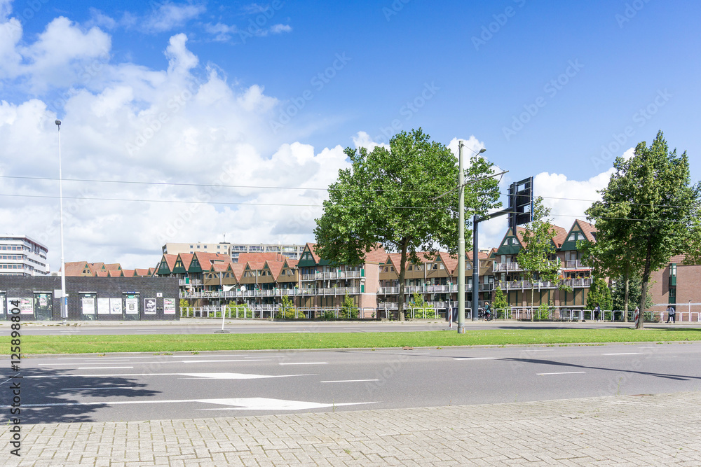 ROTTERDAM, Netherlands - August 10, 2016 : Street view of Rotter