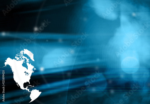 America map technology style artwork for your design