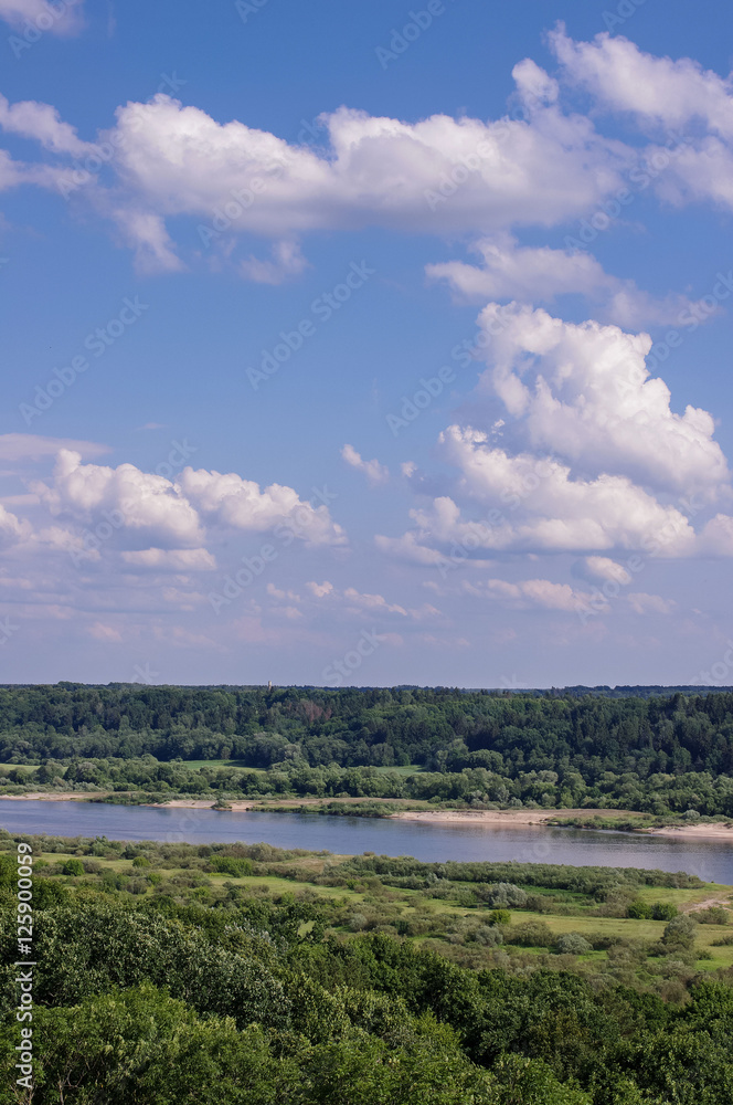 Nemunas river in Lithuania