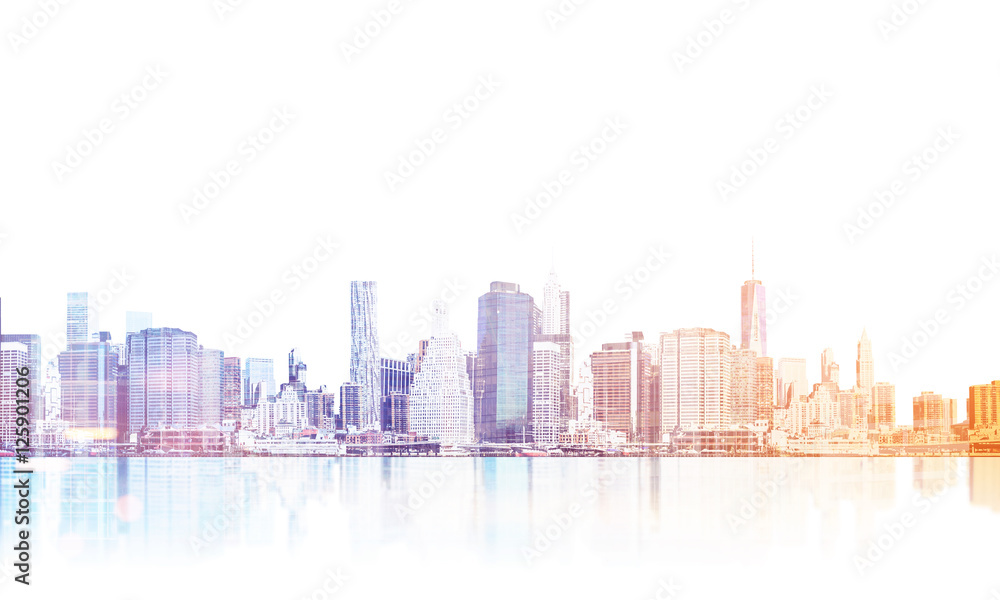 Cityscape at dawn Cityscape at dawn