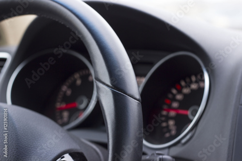 steering wheel and dashboard car © ivanchik29