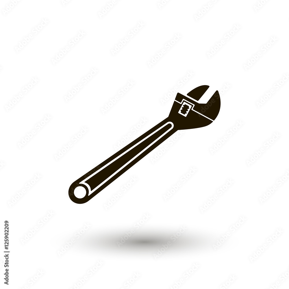 wrench vector icon. workhouse equipment wrench vector icon. workhouse equipment