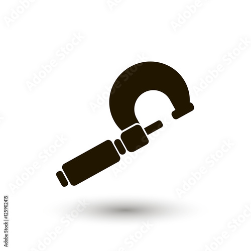 micrometer vector icon. workhouse equipment