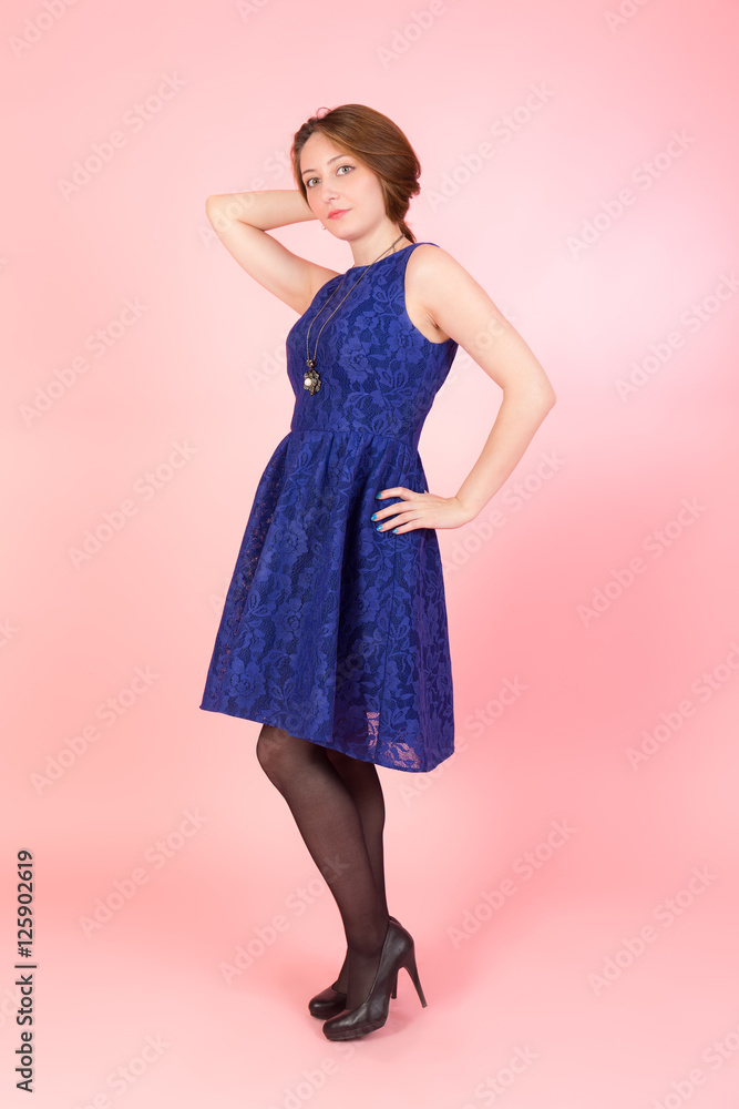 girl in a blue dress girl in a blue dress