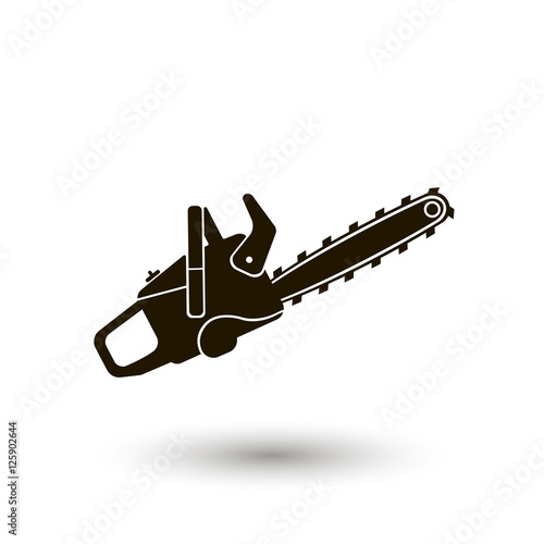 chainsaw vector icon. workhouse equipment