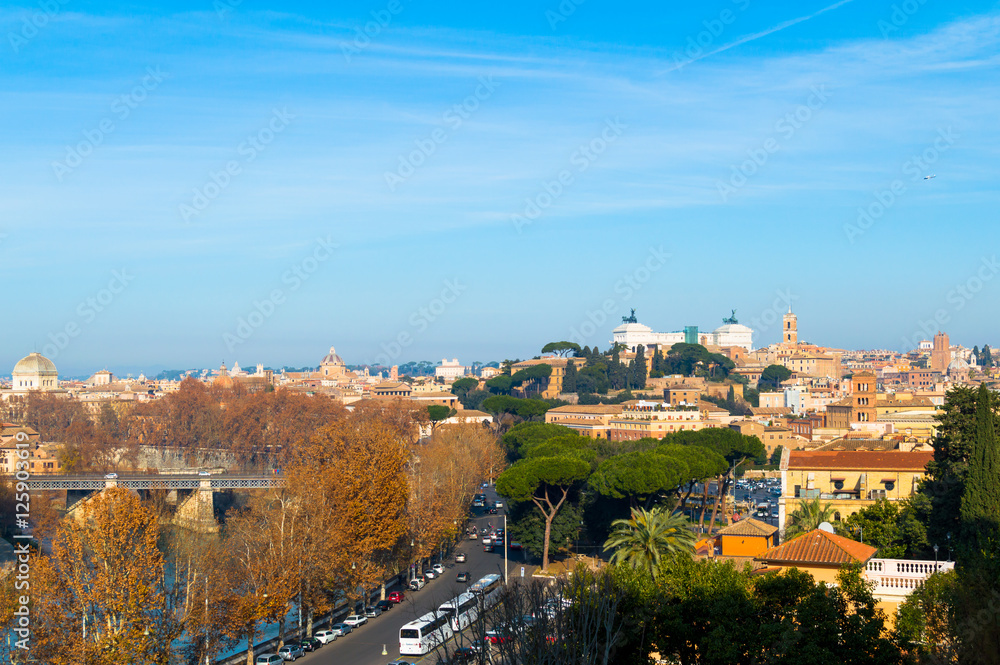 Panorama della città di Roma