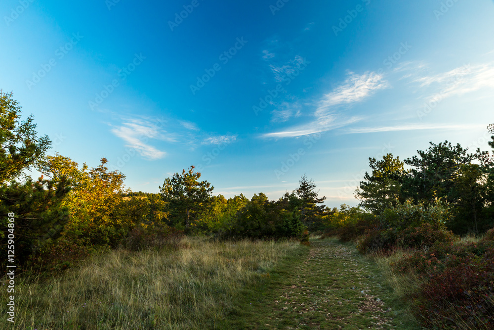 Autumn evening in Val Rosandra