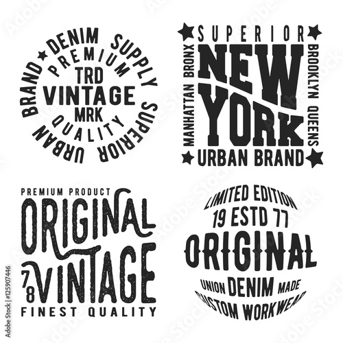 Set of vintage stamp