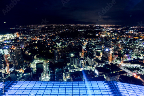 Ausblick vom Sky Tower in Auckland / Neuseeland (Richtung Süd-Osten)