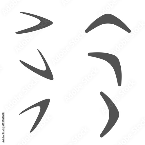 Different perspective boomerangs photo