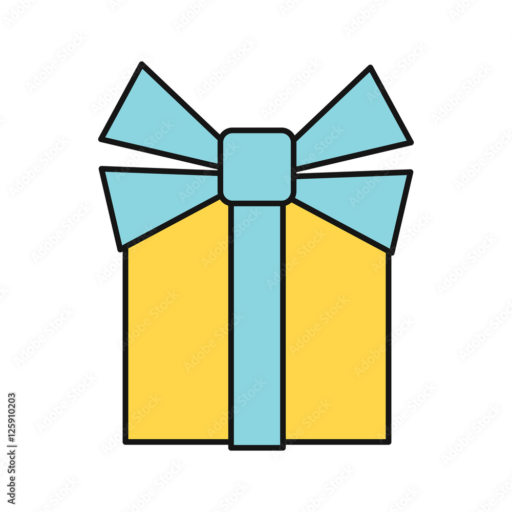 Gift Box Icon Stock Vector Adobe Stock