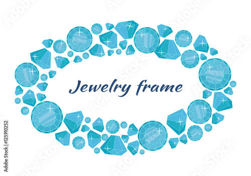 Round Frame Made of Diamonds.